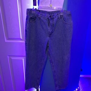 Straight Leg Blue Jeans